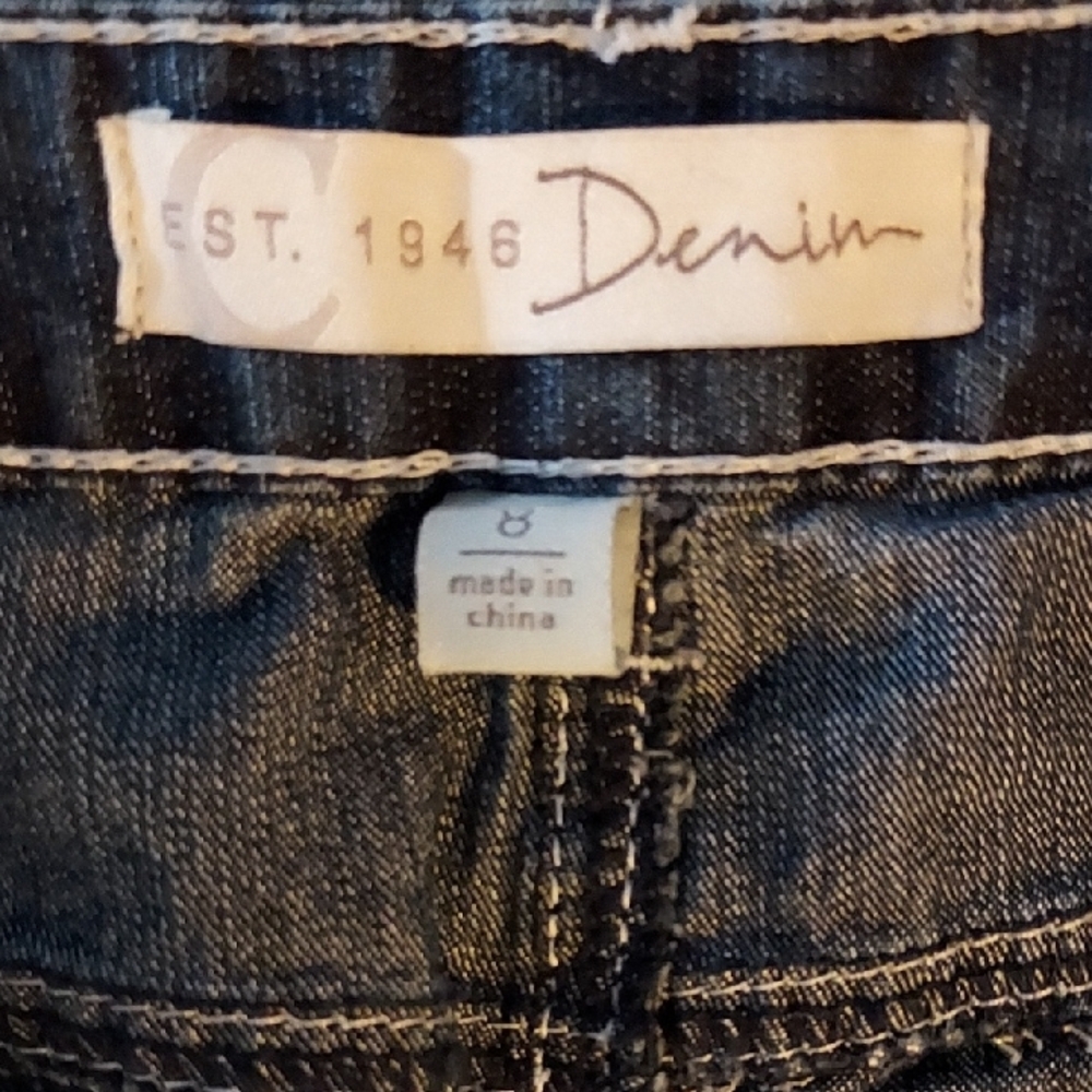 Vintage Style Denim Midi Skirt - Picture 2 of 4